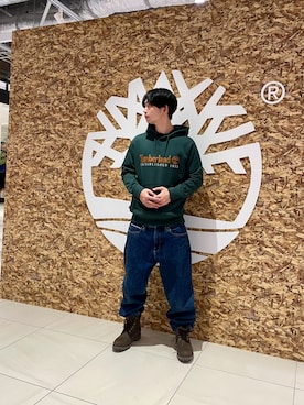 「アイテム（スウェット、グリーン系）」を使った、tbl9517さん（メンズ・175cm）の秋コーディネート