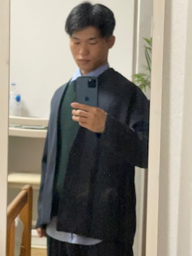 「LIDNM（リドム）のアイテム（セットアップ）」を使った、まきおさん（メンズ・167cm）の春コーディネート