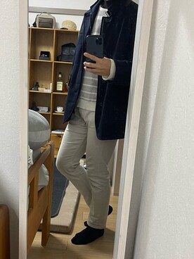 「LANVIN（ランバン）のアイテム（ジャケット/アウター）」を使った、まきおさん（メンズ・167cm）の冬コーディネート