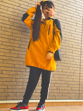 「ポニーテール」｜日高小町さん（レディース・157cm・10代）の冬コーディネート