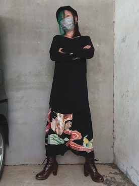 「handmade」｜「アイテム（帽子）」を使った、もるごーんさん（レディース・158cm）の春コーディネート