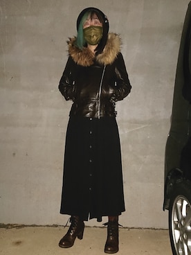 「MA（エムエー）のアイテム」を使った、もるごーんさん（レディース・158cm）の冬コーディネート