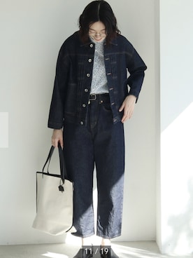 「yuni（ユニ　）のアイテム（ジャケット/アウター）」を使った、ねねこさん（レディース・161cm）の冬コーディネート