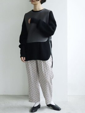 yuni（ユニ ）の「ネパールハンドニット アランショートベスト（ベスト