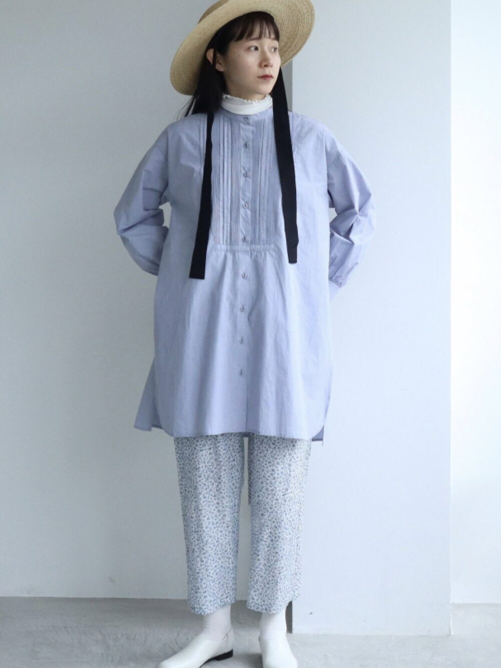 yuni（ユニ ）の「《2021 early autumn 》コットン/キュプラ blooming print earastic パンツ（その他パンツ）」  - WEAR