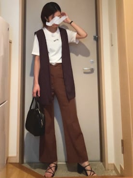 「Simplicite（サンプリシテ）のアイテム（シューズ）」を使った、hikariさん（レディース・162cm）の春コーディネート