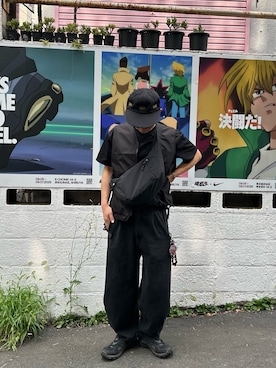 「アイテム（ショルダーバッグ）」を使った、takahashiさん（メンズ・169cm・30代）の夏コーディネート