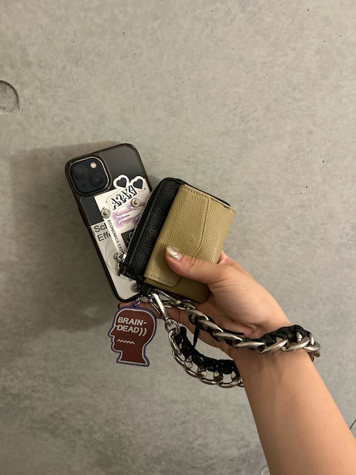 セール】【onoff// オノフ】本革ミニマルチウォレット（財布