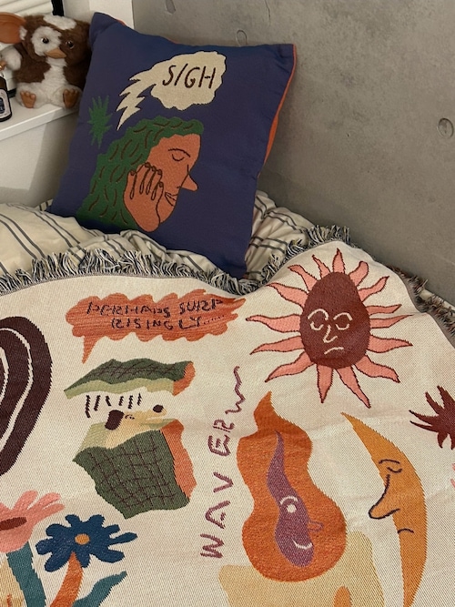 Free! バースデー クッションカバー SAHIR サヒール】Cushion cover flower（クッション/クッション