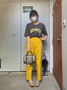 「SUGAR BISKET（シュガービスケット）のアイテム（トップス）」を使った、テンさん（レディース・165cm）の夏コーディネート