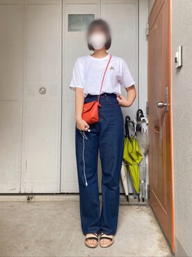 「WC（ダブル シー）のアイテム（Tシャツ/カットソー）」を使った、テンさん（レディース・165cm）の冬コーディネート