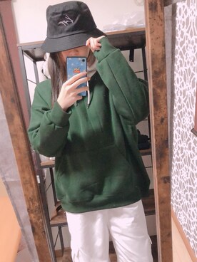 「Kappa（カッパ）のアイテム（帽子）」を使った、そるとさん（レディース・163cm）の冬コーディネート