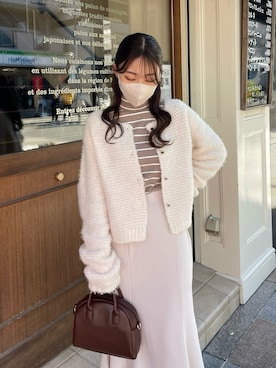 「mood for a day（ムードフォーアデイ）のアイテム」を使った、　　　𝘆𝘂𝘂さん（レディース・152cm）の冬コーディネート