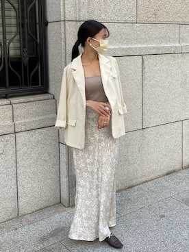 「mood for a day（ムードフォーアデイ）のアイテム」を使った、　　　𝘆𝘂𝘂さん（レディース・152cm）の春コーディネート