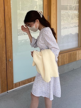 「HOTPING（ホッピン）のアイテム」を使った、　　　𝘆𝘂𝘂さん（レディース・152cm）の春コーディネート