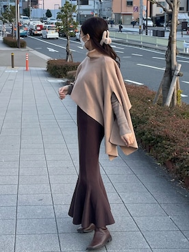 「mood for a day（ムードフォーアデイ）のアイテム」を使った、　　　𝘆𝘂𝘂さん（レディース・152cm）の冬コーディネート