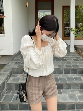 「mood for a day（ムードフォーアデイ）のアイテム」を使った、　　　𝘆𝘂𝘂さん（レディース・152cm）の夏コーディネート