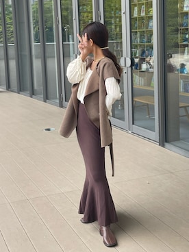 「mood for a day（ムードフォーアデイ）のアイテム」を使った、　　　𝘆𝘂𝘂さん（レディース・152cm）の秋コーディネート