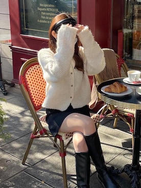 「mood for a day（ムードフォーアデイ）のアイテム」を使った、　　　𝘆𝘂𝘂さん（レディース・152cm）の冬コーディネート