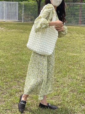 「mood for a day（ムードフォーアデイ）のアイテム」を使った、　　　𝘆𝘂𝘂さん（レディース・152cm）の夏コーディネート