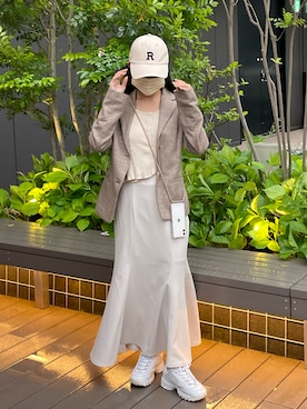 「UNTITLED（アンタイトル）のアイテム（ジャケット/アウター）」を使った、　　　𝘆𝘂𝘂さん（レディース・152cm）の春コーディネート