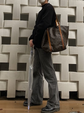 「Dr. Martens（ドクターマーチン）のDr.Martens / ドクターマーチン 1461 3EYE GIBSON SHOE 3ホール ギブソン シューズ ブーツ（ブーツ）」を使った、minさん（メンズ・171cm）の秋コーディネート