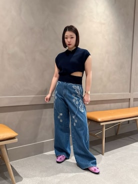 「SY UNITED ARROWS（シーユナイテッドアローズ）のアイテム」を使った、藤井　オデット エ オディール スタッフさん（レディース・155cm）の春コーディネート