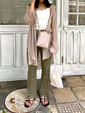 rinaさん（レディース・162cm）の夏コーディネート