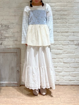 「TSUHARU by Samansa Mos2（ツハルバイサマンサモスモス）のアイテム」を使った、Makoさん（レディース・159cm）の春コーディネート