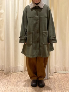「Samansa Mos2（サマンサ モスモス）のアイテム（その他アウター）」を使った、Makoさん（レディース・159cm）の冬コーディネート