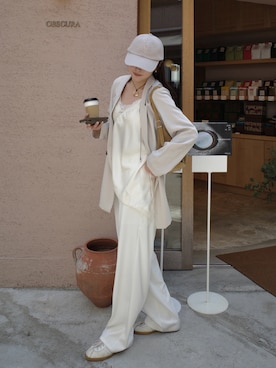 「Re:EDIT（リエディ）のアイテム（パンツ）」を使った、sayakaさん（レディース・162cm）の春コーディネート