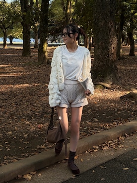 「アイテム（バレエシューズ）」を使った、sayakaさん（レディース・162cm）の秋コーディネート