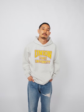 「UNION（ユニオン）のアイテム」を使った、UNION_STAFFSさん（メンズ・178cm）の夏コーディネート