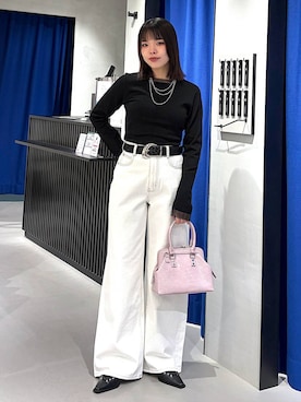 「アイテム（バッグ）」を使った、うなちゃんさん（レディース・152cm）の冬コーディネート