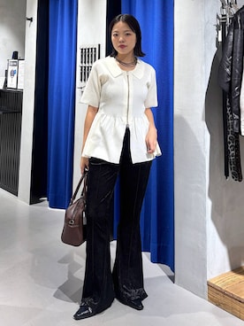 「アイテム（パンプス）」を使った、うなちゃんさん（レディース・152cm）の夏コーディネート