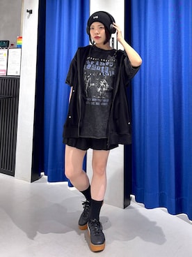 「アイテム（スニーカー）」を使った、うなちゃんさん（レディース・152cm）の夏コーディネート