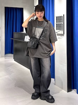 「PAGEBOY（ページボーイ）のアイテム（サンダル）」を使った、うなちゃんさん（レディース・152cm）の夏コーディネート