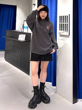 「PBLIM（ページボーイリム）のアイテム」を使った、うなちゃんさん（レディース・152cm）の冬コーディネート