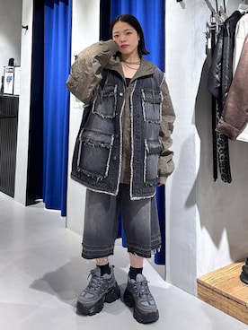 「アイテム（その他アウター）」を使った、うなちゃんさん（レディース・152cm・20代）の夏コーディネート