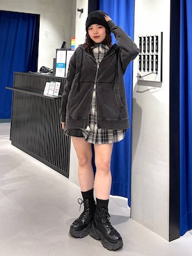 うなちゃんさん(レディース・152cm)の冬コーディネート