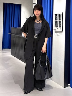 「PAGEBOY（ページボーイ）のアイテム（ジャケット/アウター）」を使った、うなちゃんさん（レディース・152cm）の春コーディネート