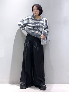 「PAGEBOY」｜「アイテム（ハンチング/ベレー帽）」を使った、うなちゃんさん（レディース・152cm）の夏コーディネート