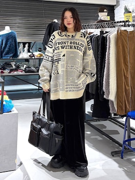 「PBLIM（ページボーイリム）のアイテム」を使った、うなちゃんさん（レディース・152cm）の冬コーディネート