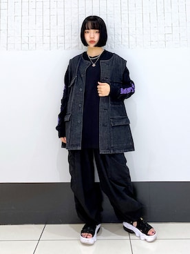 「PBLIM（ページボーイリム）のアイテム（アクセサリー）」を使った、うなちゃんさん（レディース・152cm）の秋コーディネート