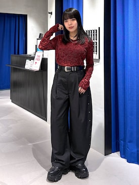 「PAGEBOY（ページボーイ）のZIPショートブーツ【消臭/抗菌防臭】（Boots、ブラック系）」を使った、うなちゃんさん（レディース・152cm）の秋コーディネート