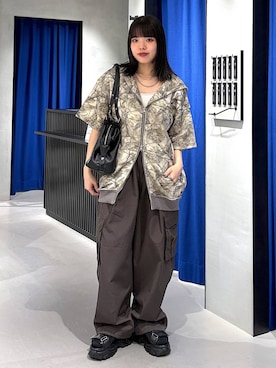 「PAGEBOY（ページボーイ）のアイテム（サンダル）」を使った、うなちゃんさん（レディース・152cm）の夏コーディネート