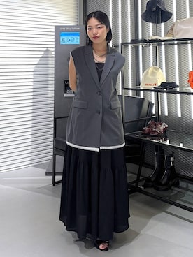 「アイテム（その他アウター）」を使った、うなちゃんさん（レディース・152cm）の夏コーディネート