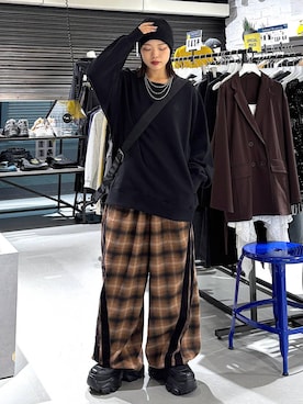 「PAGEBOY（ページボーイ）のアイテム」を使った、うなちゃんさん（レディース・152cm）の秋コーディネート