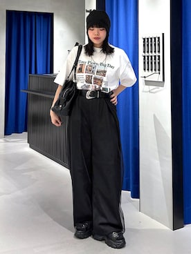 「PAGEBOY（ページボーイ）のアイテム（サンダル）」を使った、うなちゃんさん（レディース・152cm）の夏コーディネート