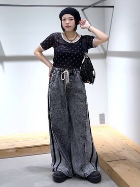 「キャミソール」｜うなちゃんさん（レディース・152cm）の夏コーディネート
